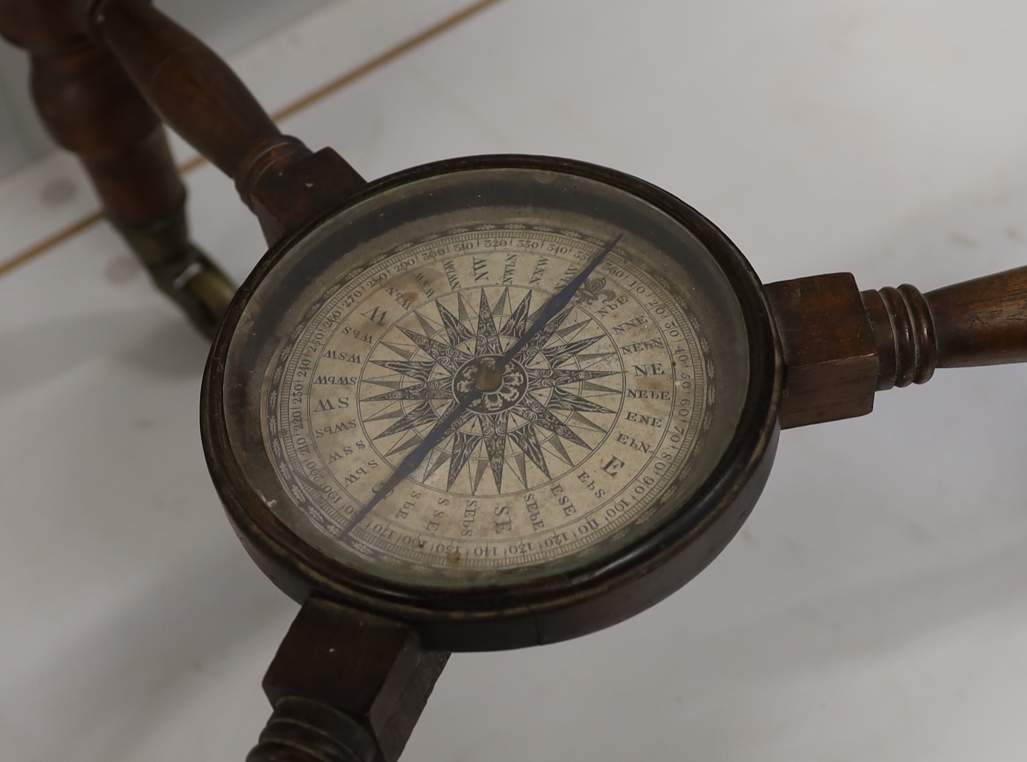 A 19th century Malby 18 inch library globe on stand